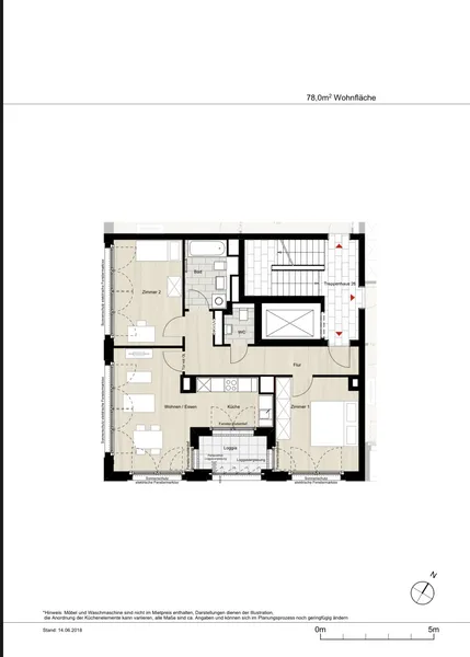 3-Zimmer-Wohnung in Europacity — photo 1